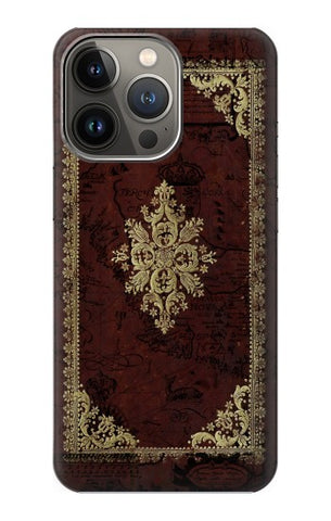iPhone 13 Pro Max Hard Case Vintage Map Book Cover