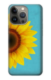 iPhone 13 Pro Max Hard Case Vintage Sunflower Blue