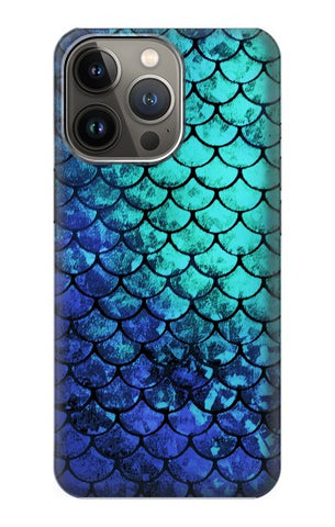 iPhone 13 Pro Max Hard Case Green Mermaid Fish Scale