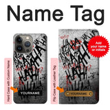 iPhone 13 Pro Max Hard Case Joker Hahaha Blood Splash with custom name