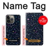 iPhone 13 Pro Max Hard Case Star Map Zodiac Constellations with custom name