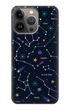 iPhone 13 Pro Max Hard Case Star Map Zodiac Constellations