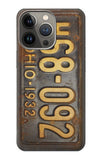 iPhone 13 Pro Max Hard Case Vintage Car License Plate