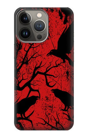 iPhone 13 Pro Max Hard Case Crow Black Tree