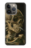 iPhone 13 Pro Max Hard Case Vincent Van Gogh Head Skeleton Cigarette