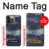 iPhone 13 Pro Max Hard Case Gold Star Sky with custom name