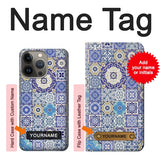 iPhone 13 Pro Max Hard Case Moroccan Mosaic Pattern with custom name