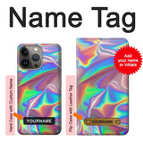 iPhone 13 Pro Max Hard Case Holographic Photo Printed with custom name
