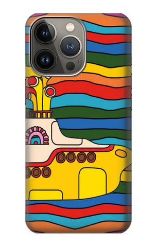 iPhone 13 Pro Max Hard Case Hippie Yellow Submarine