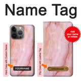 iPhone 13 Pro Max Hard Case Blood Marble with custom name