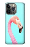 iPhone 13 Pro Max Hard Case Pink Flamingo