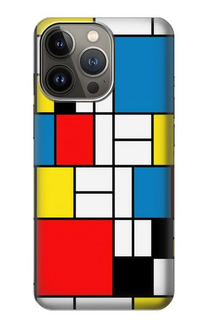 iPhone 13 Pro Max Hard Case Piet Mondrian Line Art Composition