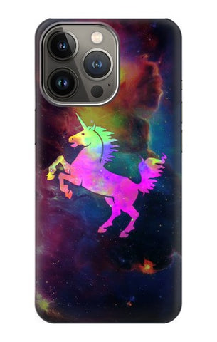 Apple iiPhone 14 Pro Hard Case Rainbow Unicorn Nebula Space