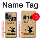 Apple iiPhone 14 Pro Hard Case Vintage Halloween The Witches Ball with custom name