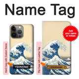 Apple iiPhone 14 Pro Hard Case Under the Wave off Kanagawa with custom name
