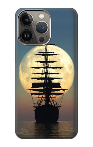 Apple iiPhone 14 Pro Hard Case Pirate Ship Moon Night