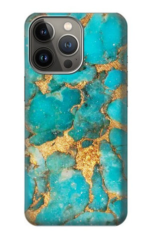 Apple iiPhone 14 Pro Hard Case Aqua Turquoise Stone