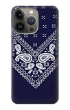 Apple iiPhone 14 Pro Hard Case Navy Blue Bandana Pattern