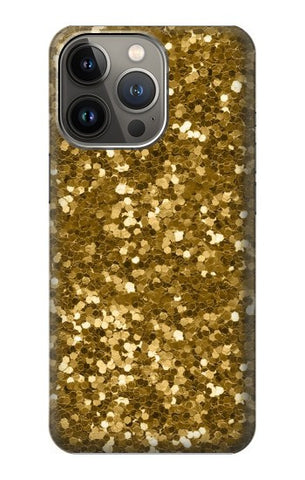 Apple iiPhone 14 Pro Hard Case Gold Glitter Graphic Print