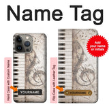 Apple iiPhone 14 Pro Hard Case Music Note with custom name