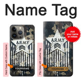 Apple iiPhone 14 Pro Hard Case Army Camo Camouflage with custom name