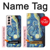 Samsung Galaxy S21 5G Hard Case Van Gogh Starry Nights with custom name