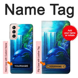 Samsung Galaxy S21 5G Hard Case Dolphin with custom name