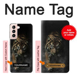 Samsung Galaxy S21 5G Hard Case Bengal Tiger with custom name