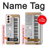 Samsung Galaxy S21 5G Hard Case Keyboard Digital Piano with custom name