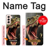 Samsung Galaxy S21 5G Hard Case T-Rex Dinosaur with custom name