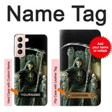 Samsung Galaxy S21 5G Hard Case Grim Reaper Skeleton King with custom name