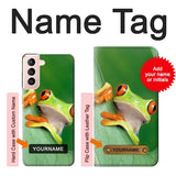 Samsung Galaxy S21 5G Hard Case Little Frog with custom name