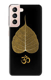 Samsung Galaxy S21 5G Hard Case Gold Leaf Buddhist Om Symbol