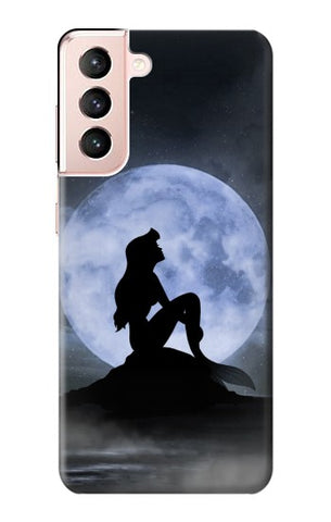Samsung Galaxy S21 5G Hard Case Mermaid Moon Night