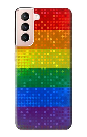 Samsung Galaxy S21 5G Hard Case Rainbow Gay LGBT Pride Flag
