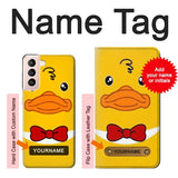 Samsung Galaxy S21 5G Hard Case Yellow Duck with custom name
