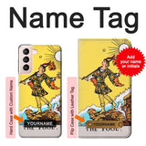 Samsung Galaxy S21 5G Hard Case Tarot Card The Fool with custom name