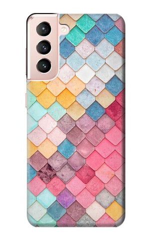 Samsung Galaxy S21 5G Hard Case Candy Minimal Pastel Colors