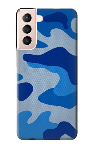 Samsung Galaxy S21 5G Hard Case Army Blue Camouflage