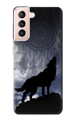 Samsung Galaxy S21 5G Hard Case Dream Catcher Wolf Howling