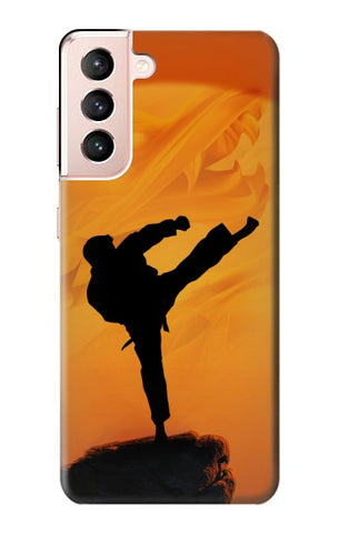 Samsung Galaxy S21 5G Hard Case Kung Fu Karate Fighter