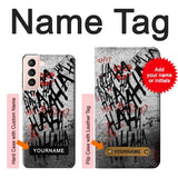 Samsung Galaxy S21 5G Hard Case Joker Hahaha Blood Splash with custom name