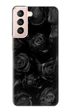 Samsung Galaxy S21 5G Hard Case Black Roses