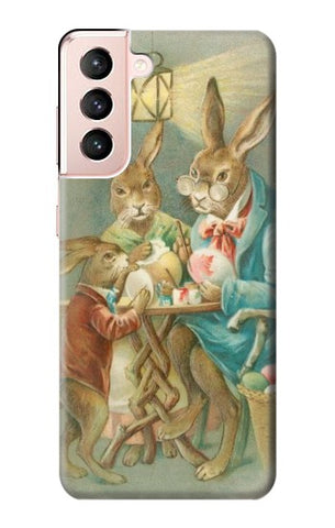 Samsung Galaxy S21 5G Hard Case Easter Rabbit Family