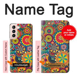 Samsung Galaxy S21 5G Hard Case Colorful Pattern with custom name