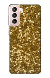 Samsung Galaxy S21 5G Hard Case Gold Glitter Graphic Print