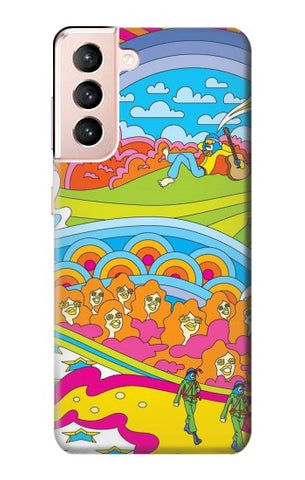 Samsung Galaxy S21 5G Hard Case Hippie Art