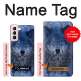 Samsung Galaxy S21 5G Hard Case Wolf Dream Catcher with custom name