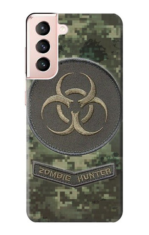 Samsung Galaxy S21 5G Hard Case Biohazard Zombie Hunter Graphic