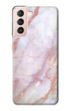 Samsung Galaxy S21 5G Hard Case Soft Pink Marble Graphic Print
